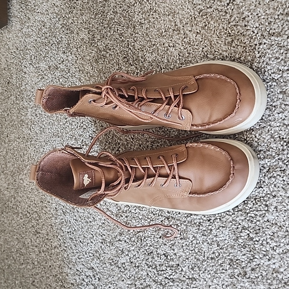 Brown Rocket Dog Leather Boots Size 8